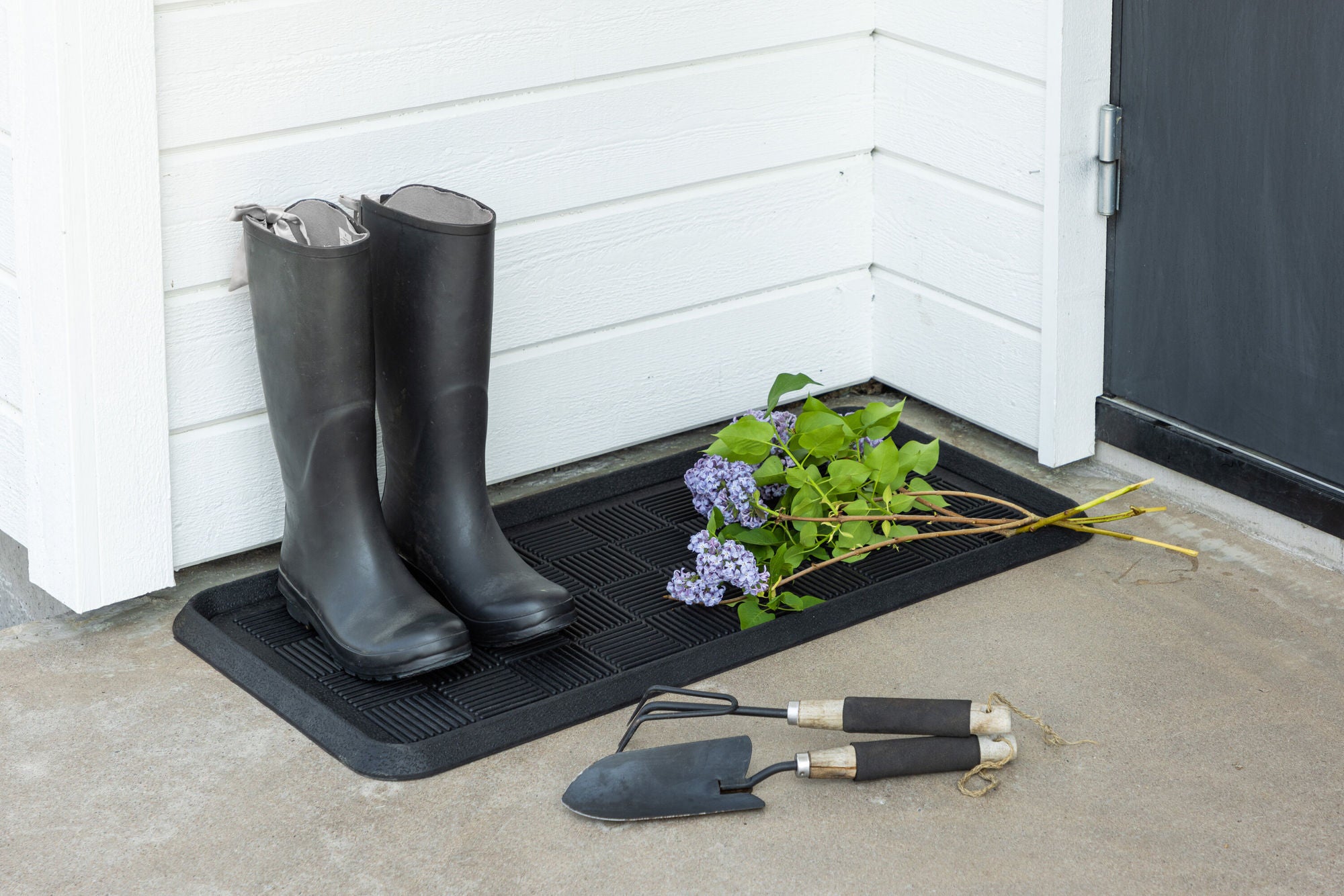 Venture Home Gösta Rubber - 45*75-  -Rectangular-Black
