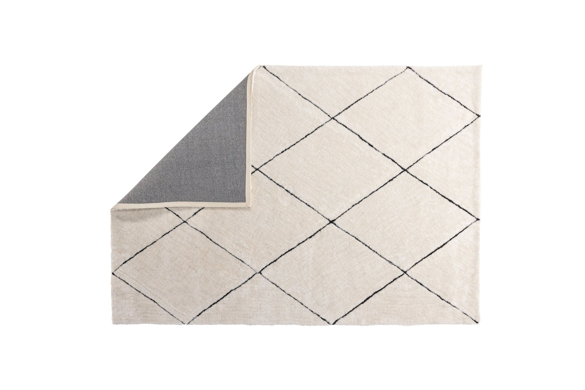 Venture Home Patrik Polyester Shaggy - 230*160-  -Rectangular-White/Black