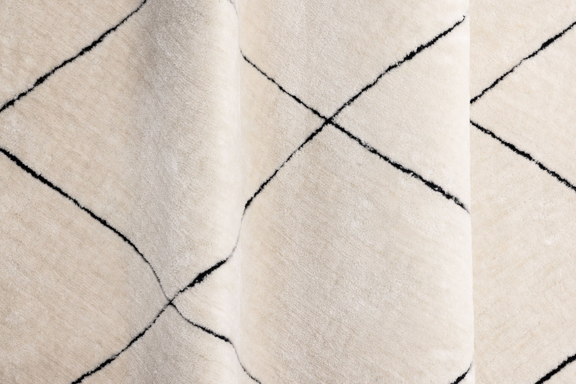 Venture Home Patrik Polyester Shaggy - 290*200-  -Rectangular-White/Black