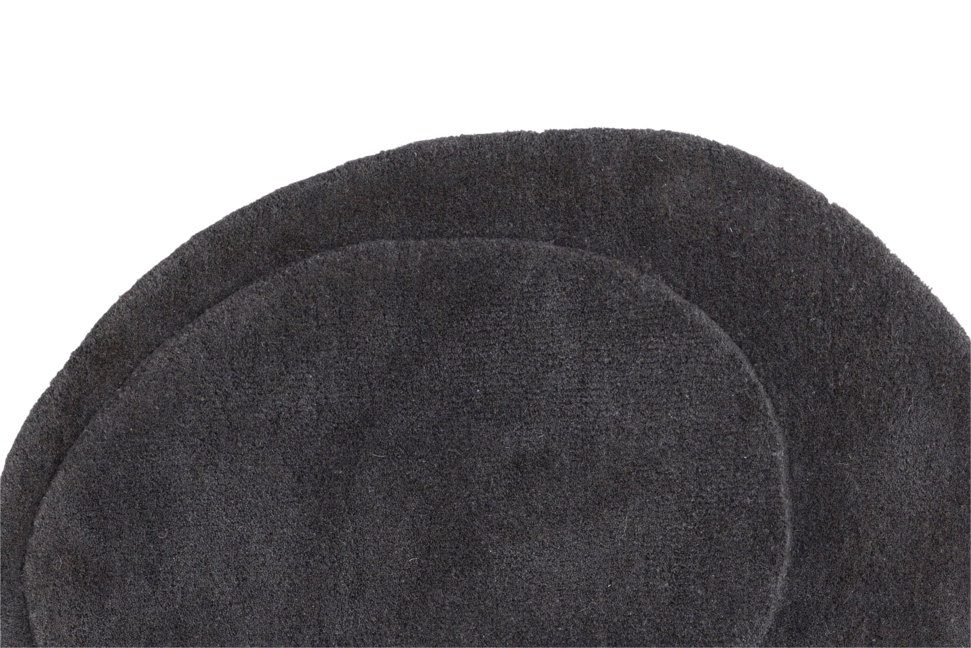 Venture Home Sten Wool Blend w Cloth backing - 50*75-  -Oval -Dark grey