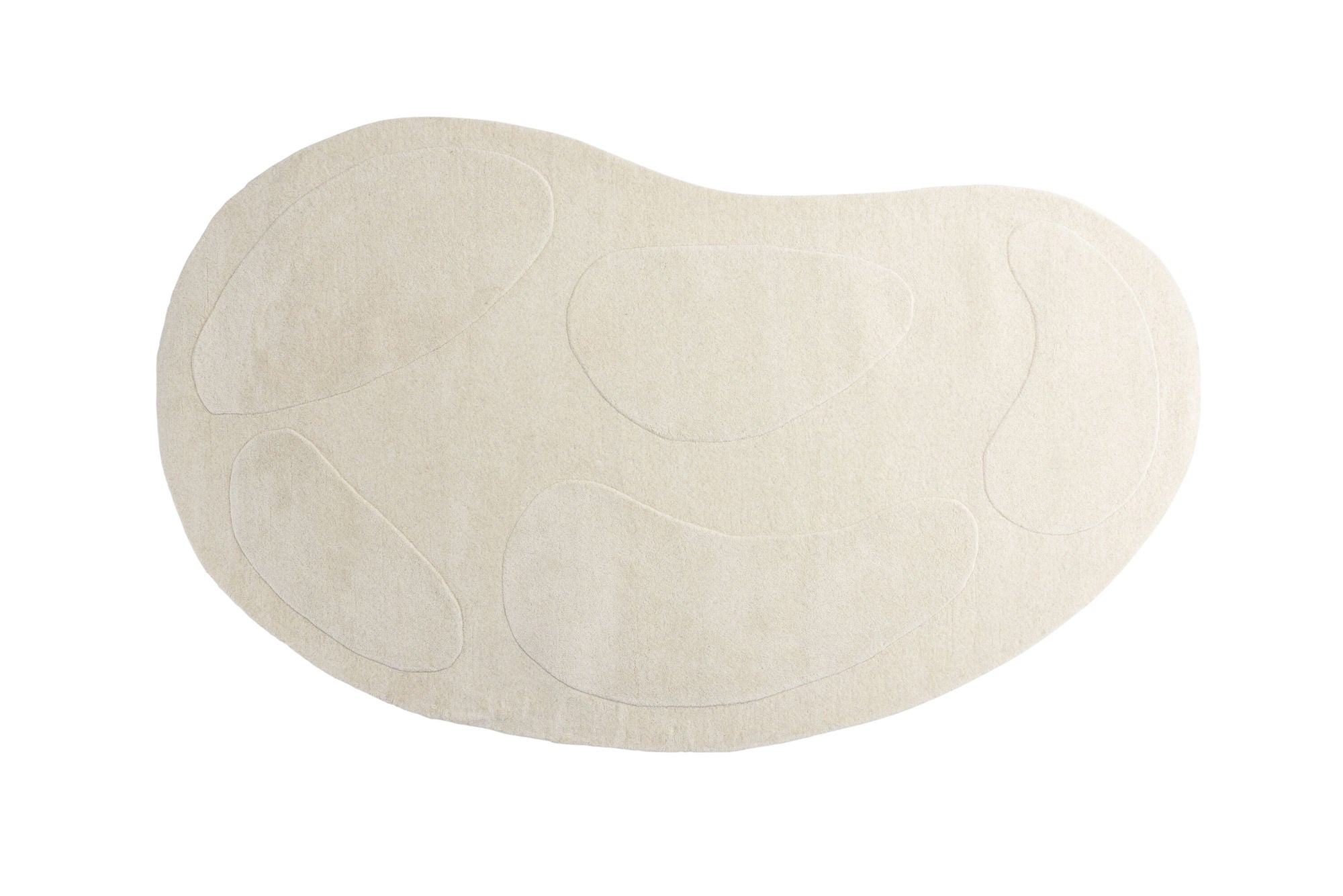 Venture Home Enard Wool Blend w Cloth backing - 290*175-  -Oval -White