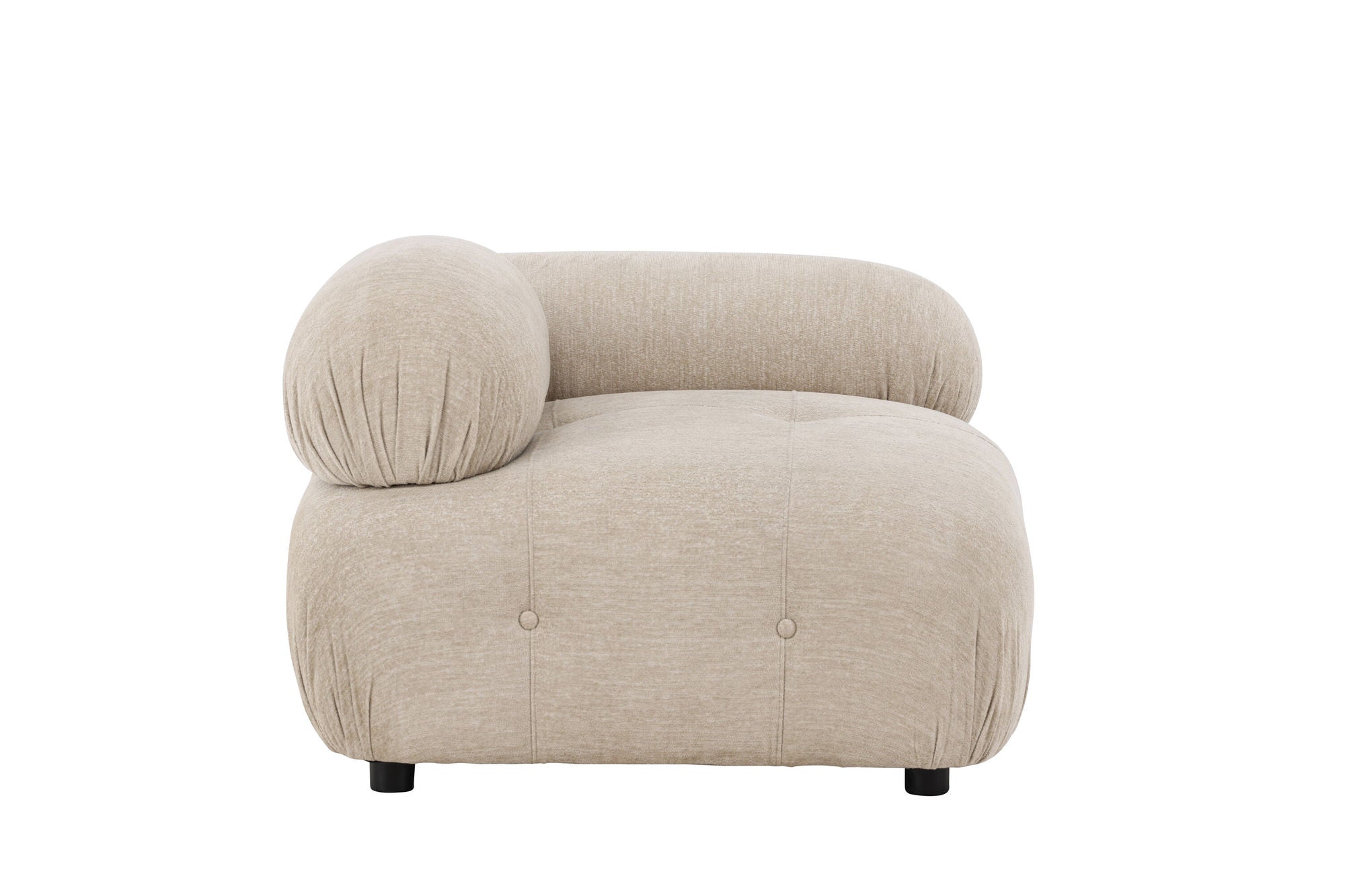 Venture Home Mika Module Sofa - hjørne - Black / Beige - Left