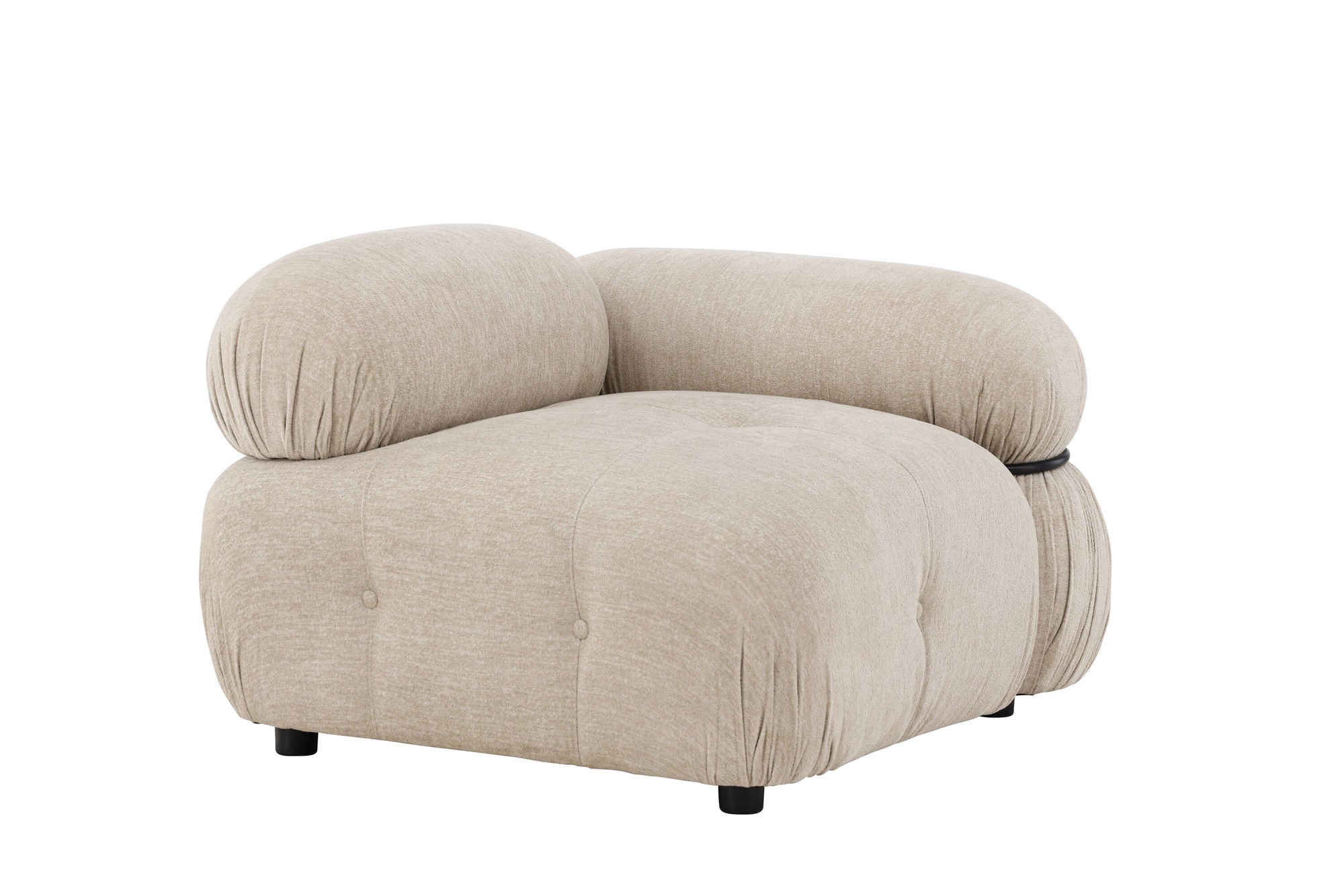 Venture Home Mika Module Sofa - hjørne - Black / Beige - Left