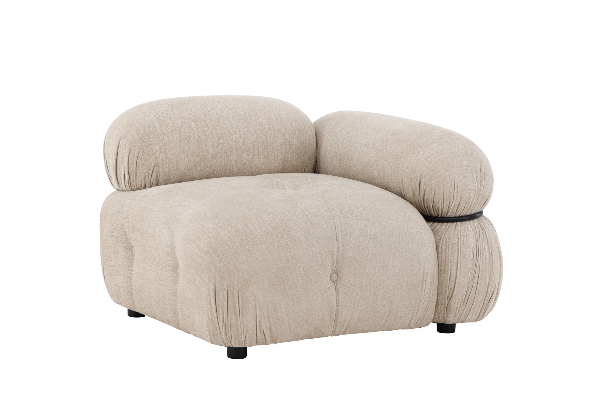 Venture Home Mika Module Sofa - hjørne - Black / Beige - Left