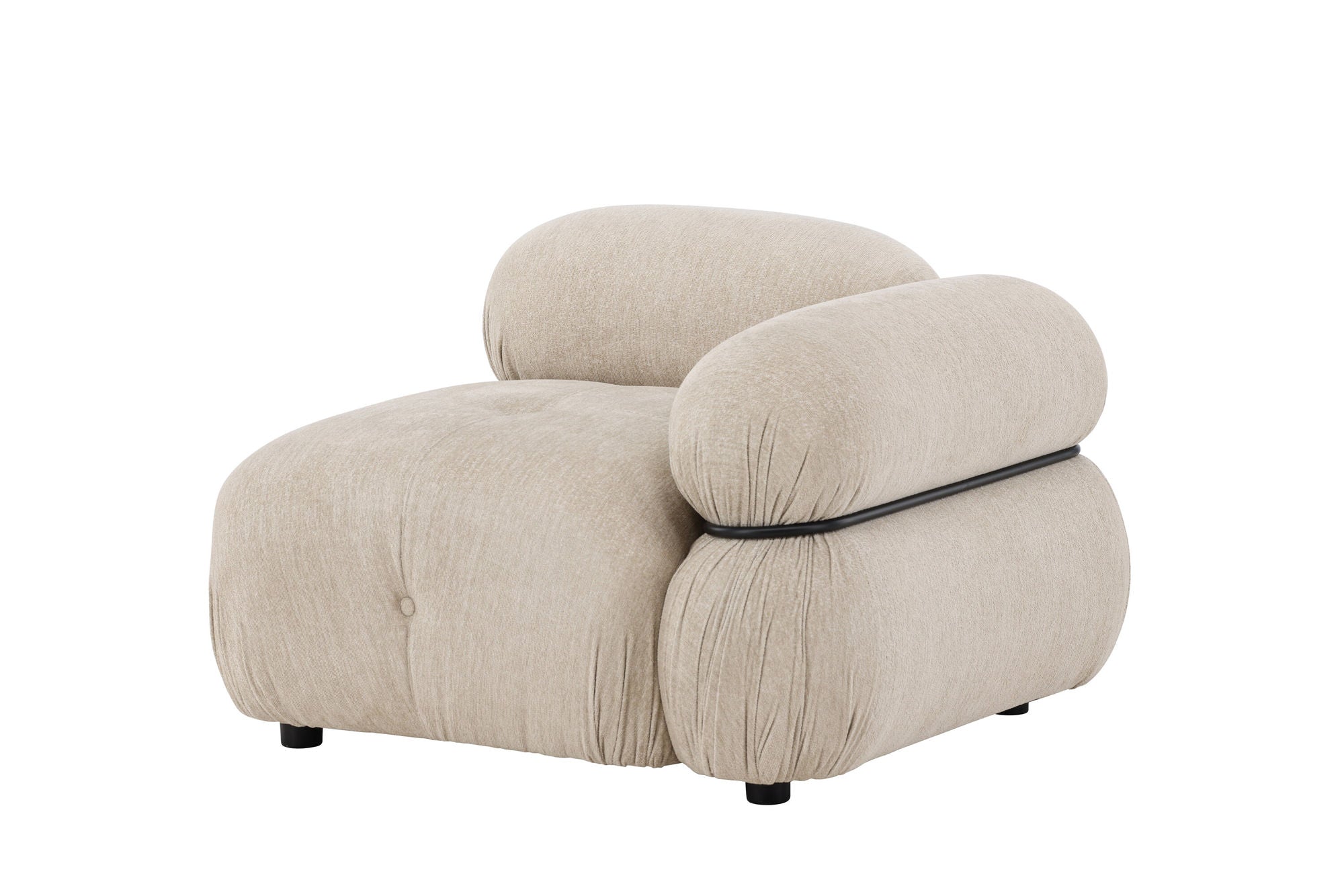 Venture Home Mika Module Sofa - hjørne - Black / Beige - Left