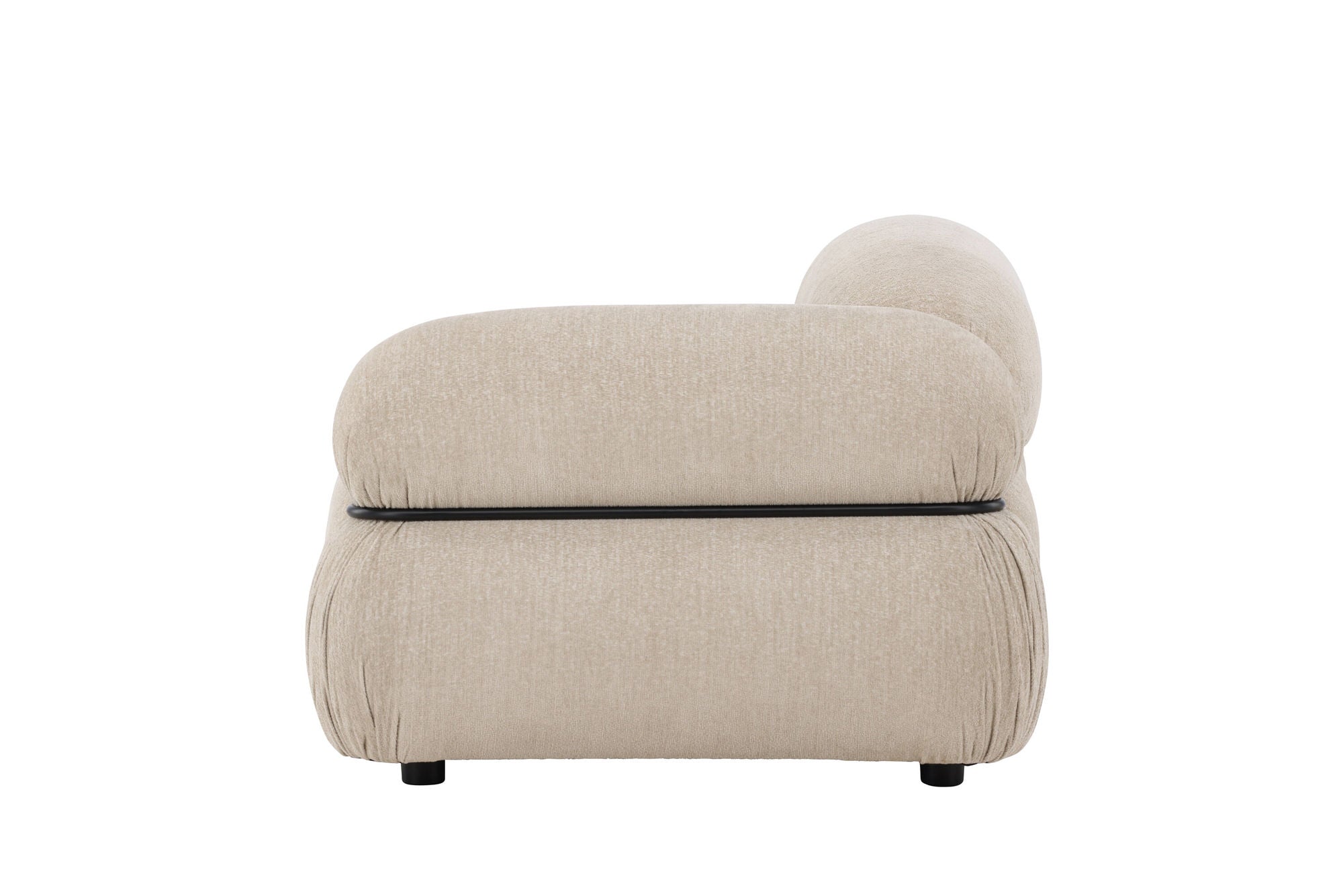 Venture Home Mika Module Sofa - hjørne - Black / Beige - Left