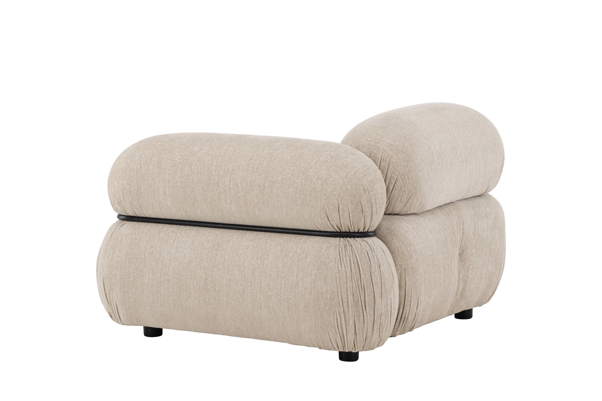 Venture Home Mika Module Sofa - hjørne - Black / Beige - Left