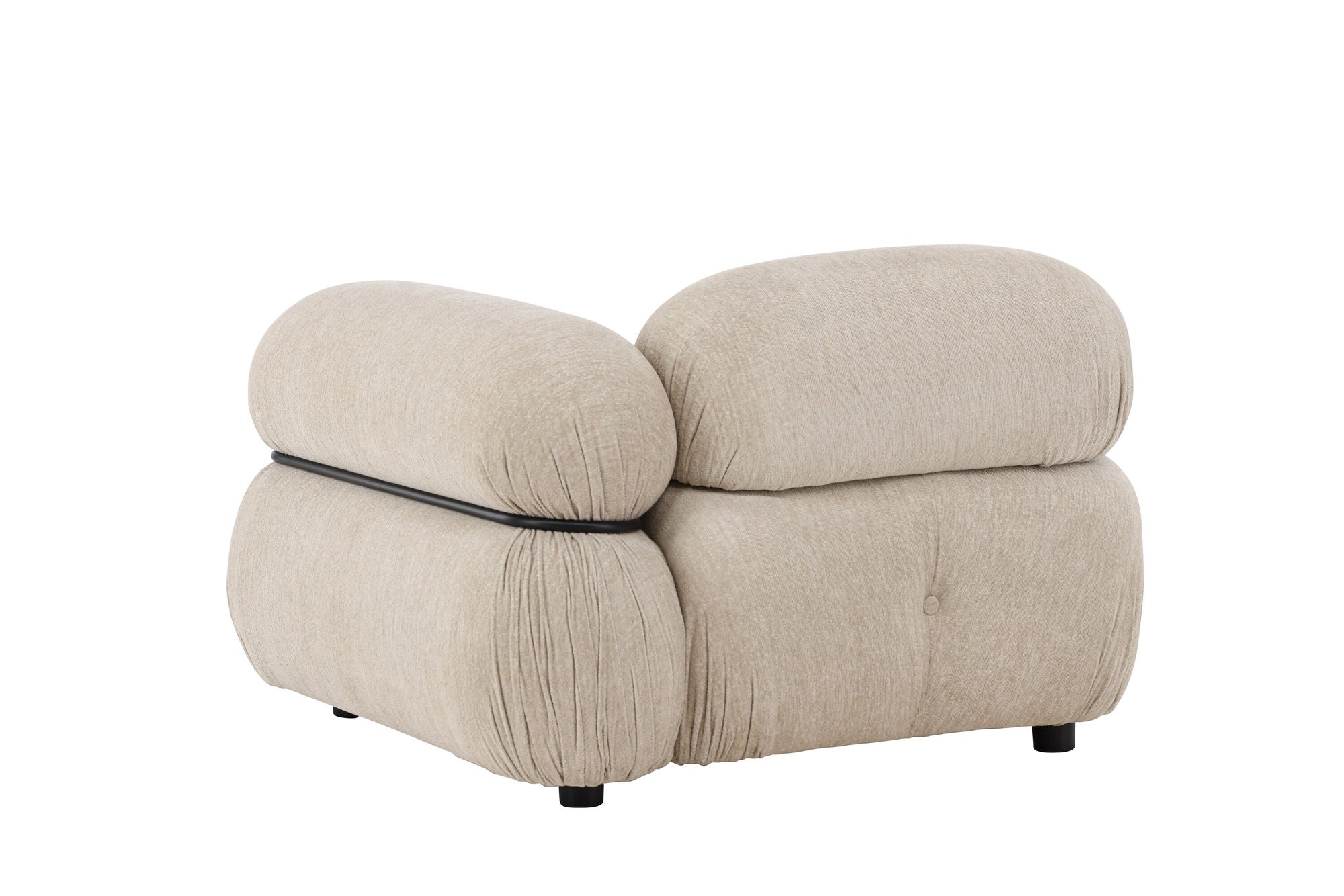 Venture Home Mika Module Sofa - hjørne - Black / Beige - Left