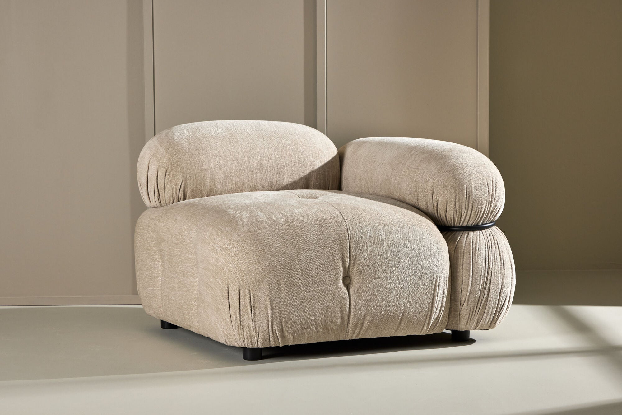Venture Home Mika Module Sofa - hjørne - Black / Beige - Left