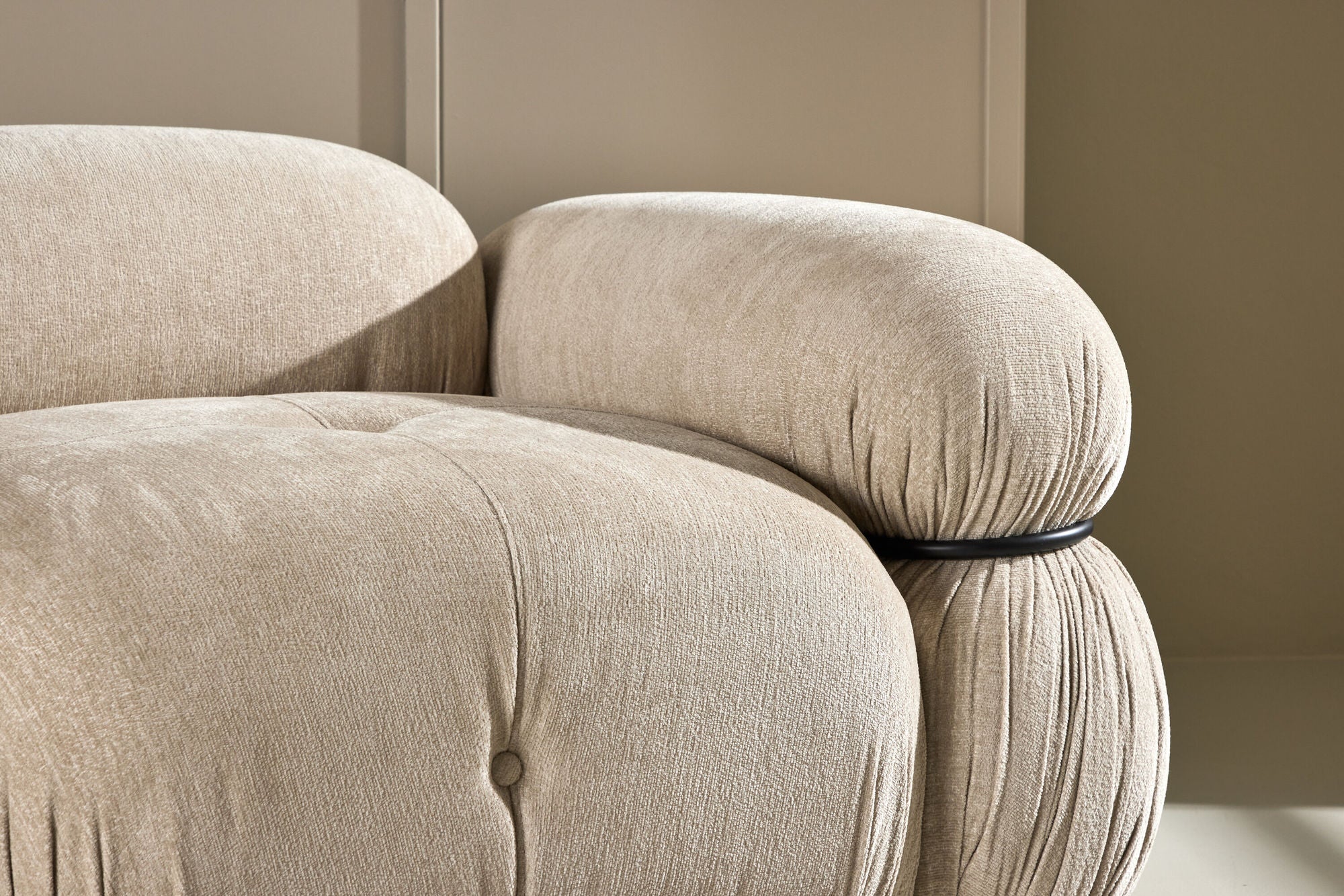 Venture Home Mika Module Sofa - hjørne - Black / Beige - Left