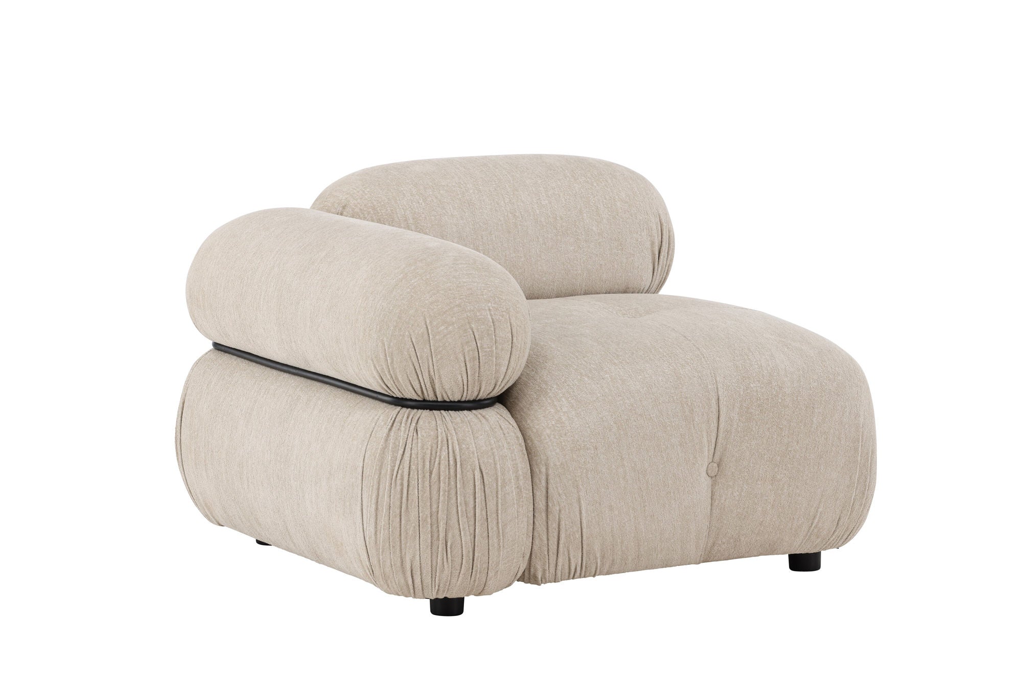 Venture Home Mika Module Sofa - hjørne - Black /Beige - Right