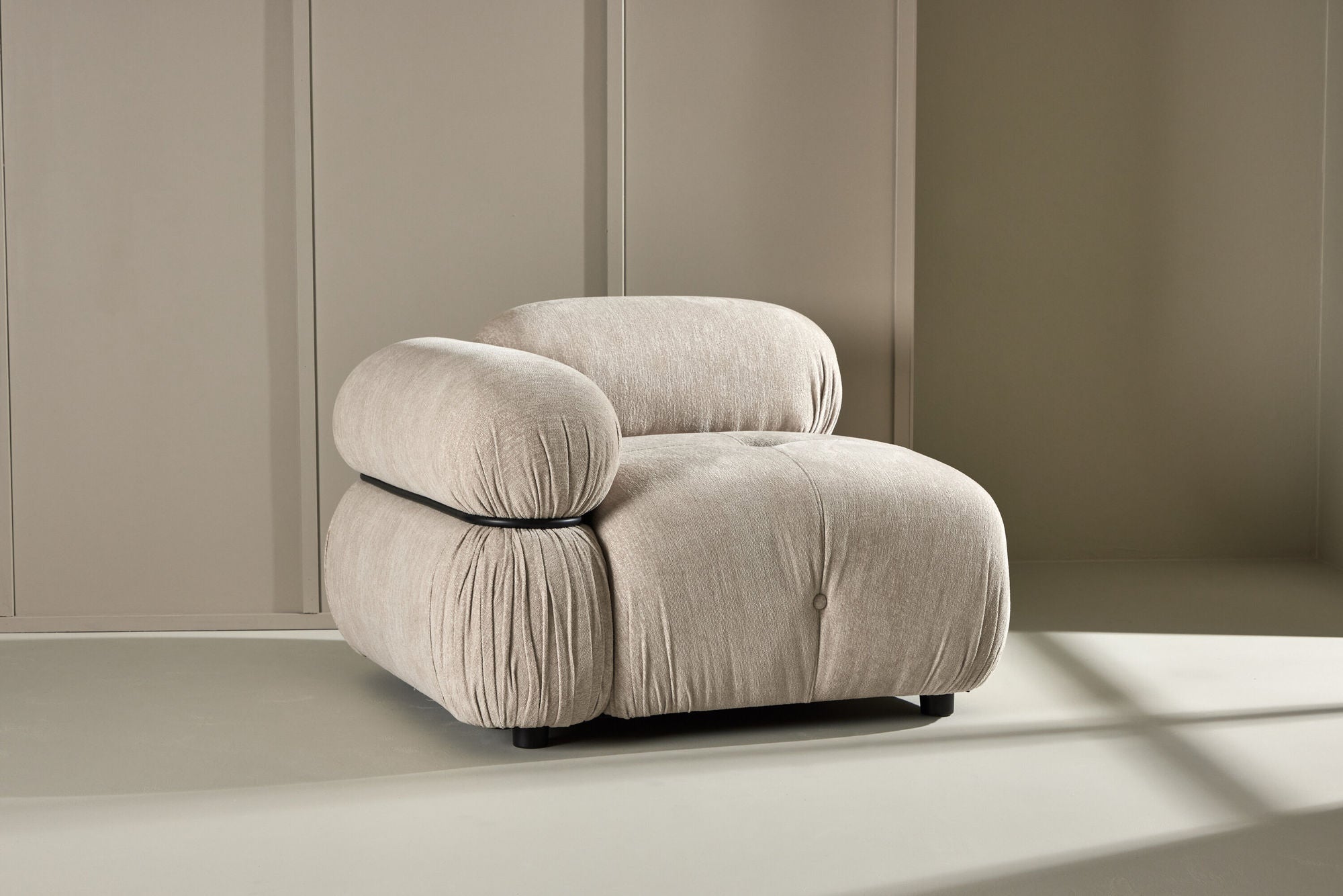 Venture Home Mika Module Sofa - hjørne - Black /Beige - Right