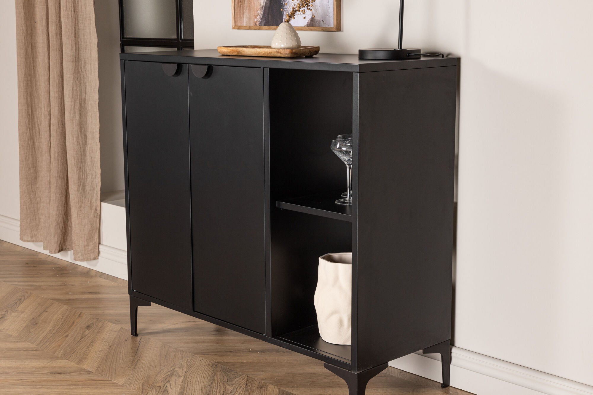 Venture Home Piring skab - Black / Black - Ersätter 15623-208