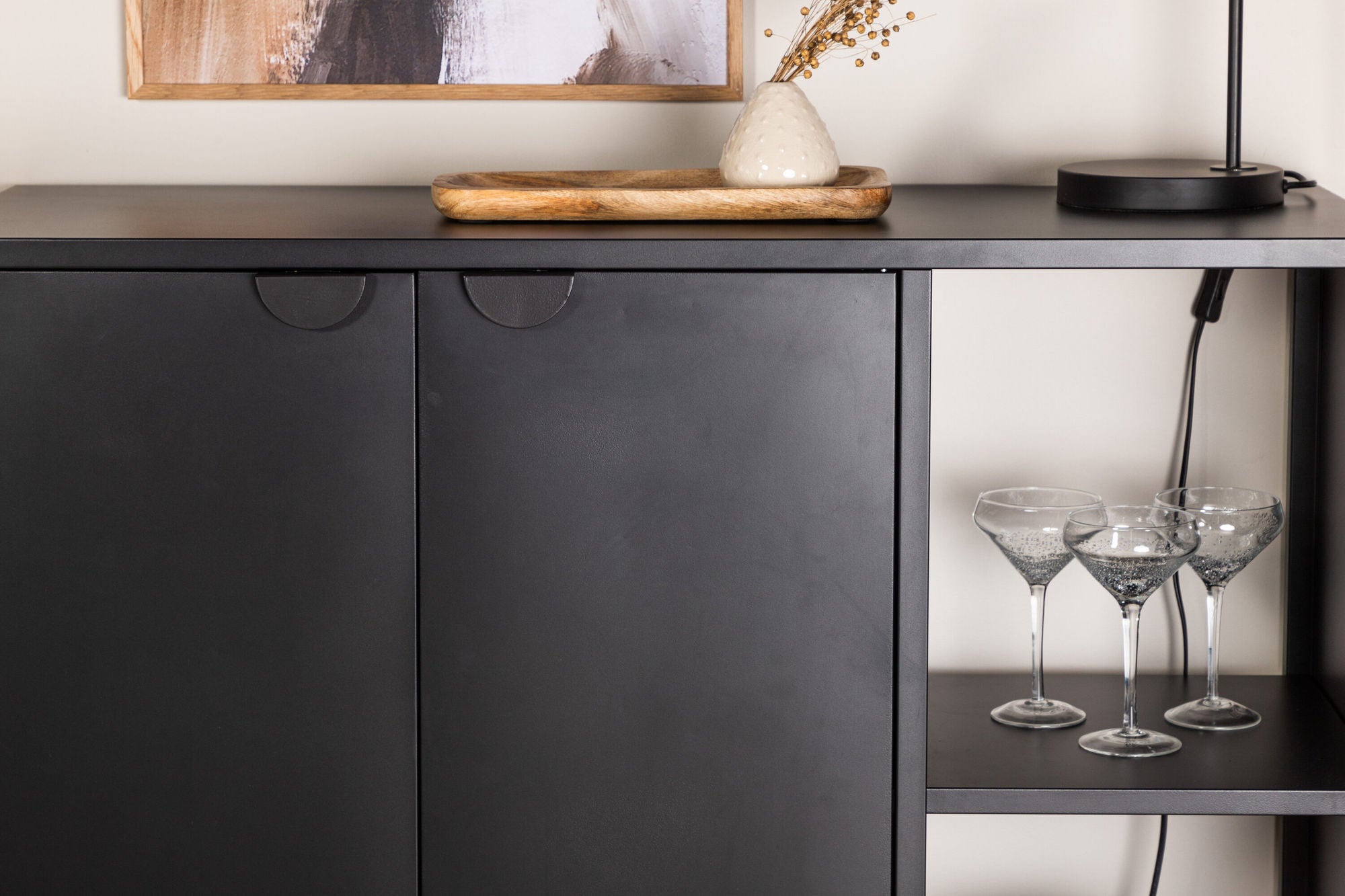 Venture Home Piring skab - Black / Black - Ersätter 15623-208