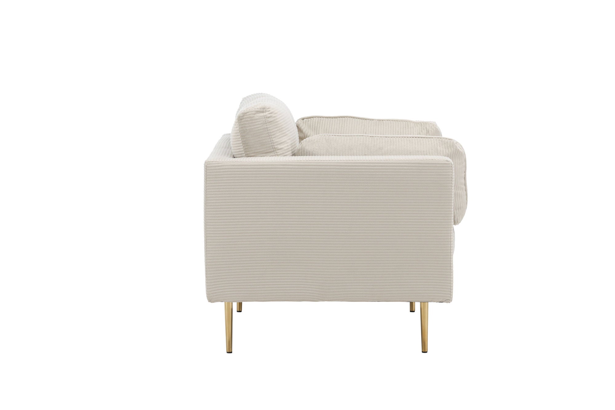 Venture Home Boom - Single stol Corduroy - Light Grey