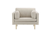 Venture Home Boom - Single stol Corduroy - Light Grey