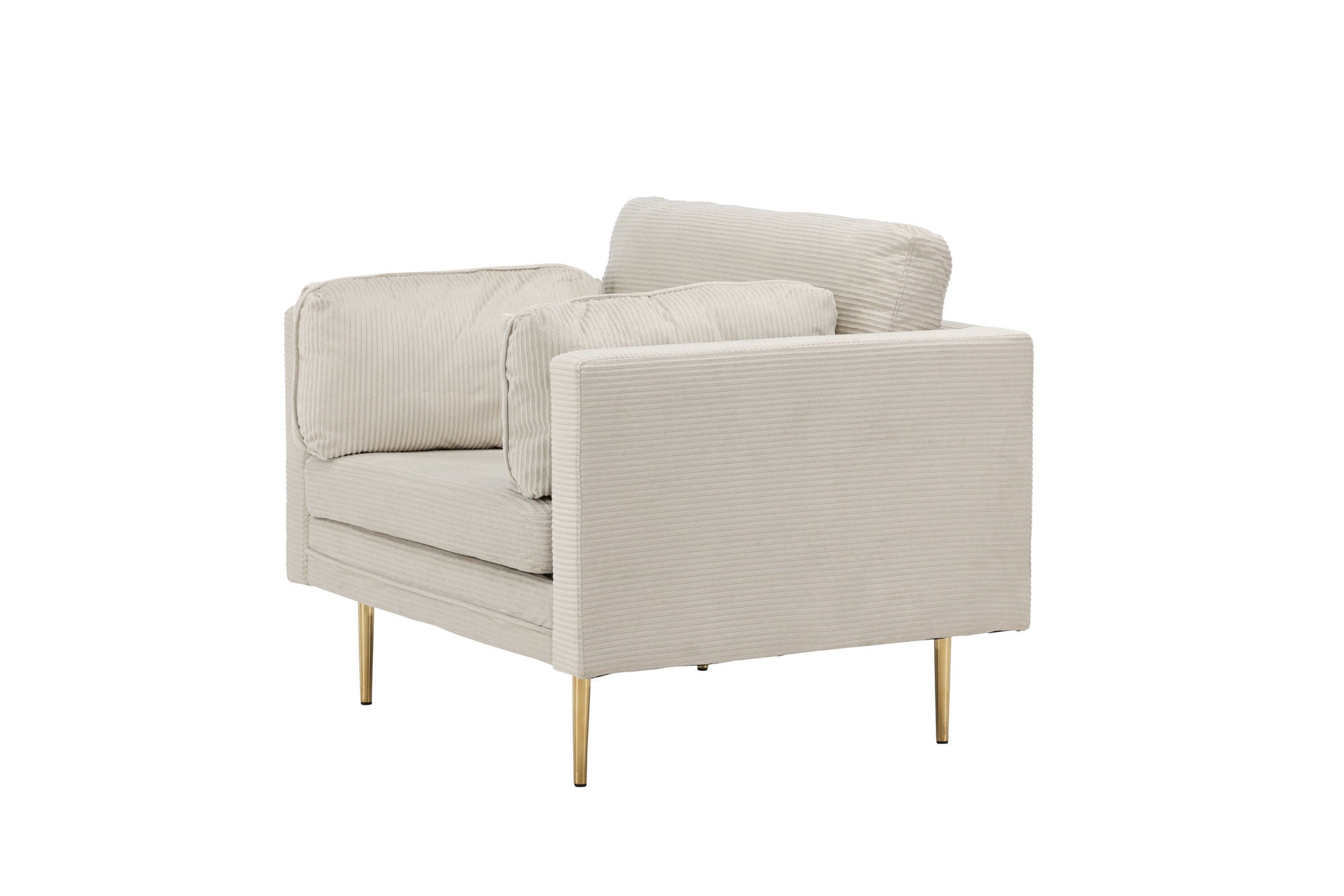 Venture Home Boom - Single stol Corduroy - Light Grey