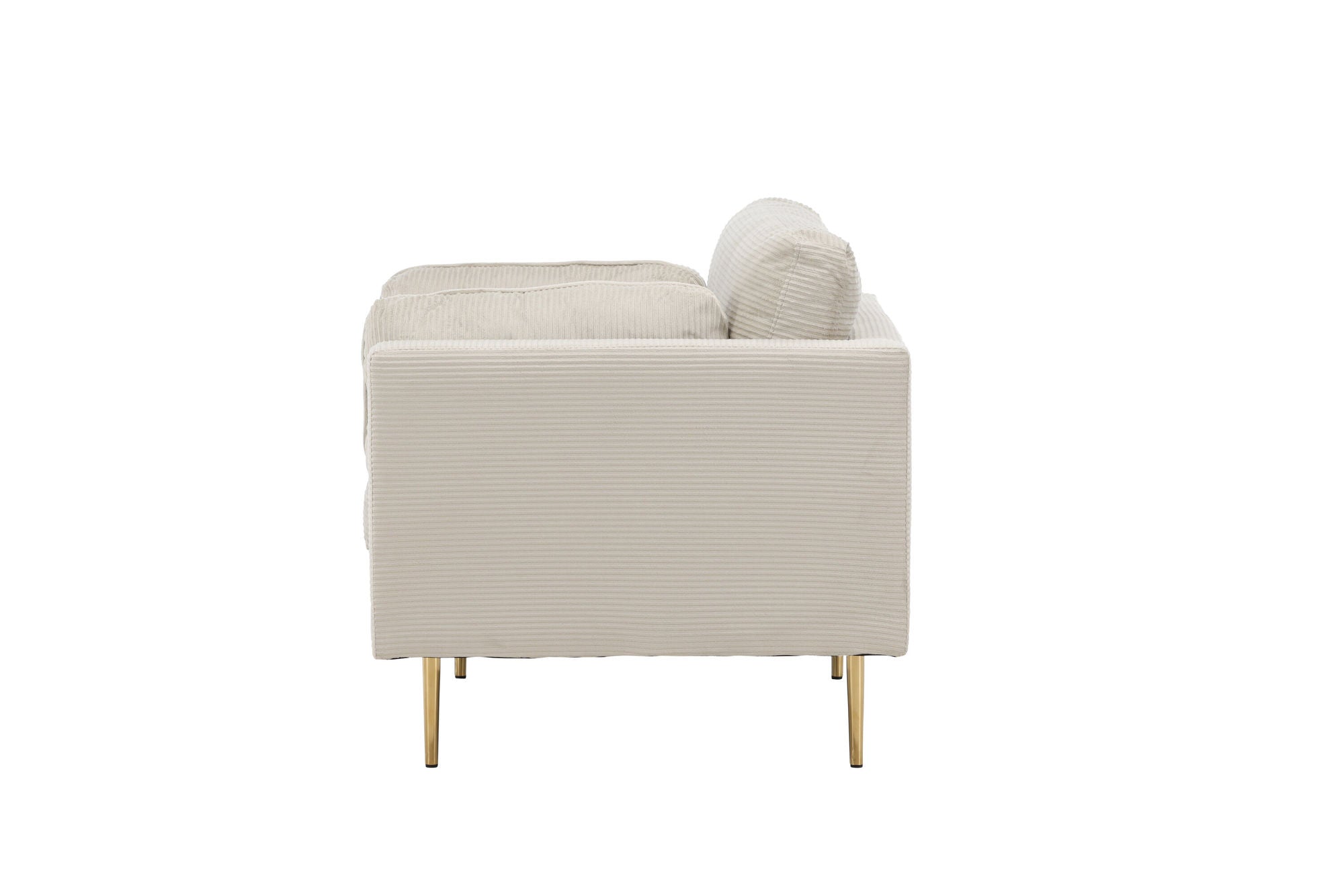 Venture Home Boom - Single stol Corduroy - Light Grey