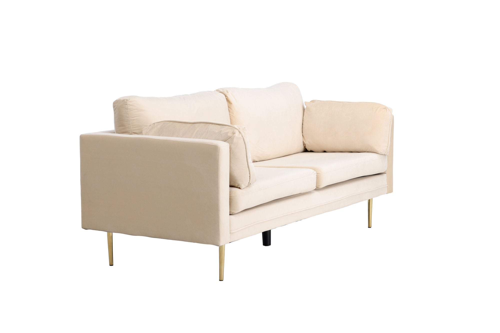 Venture Home Boom - 3 seat sofa Velvet - Creme