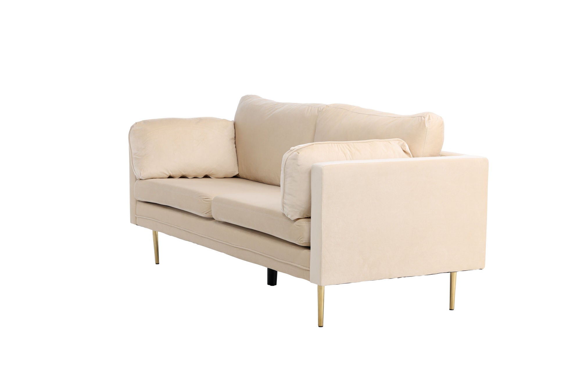 Venture Home Boom - 3 seat sofa Velvet - Creme