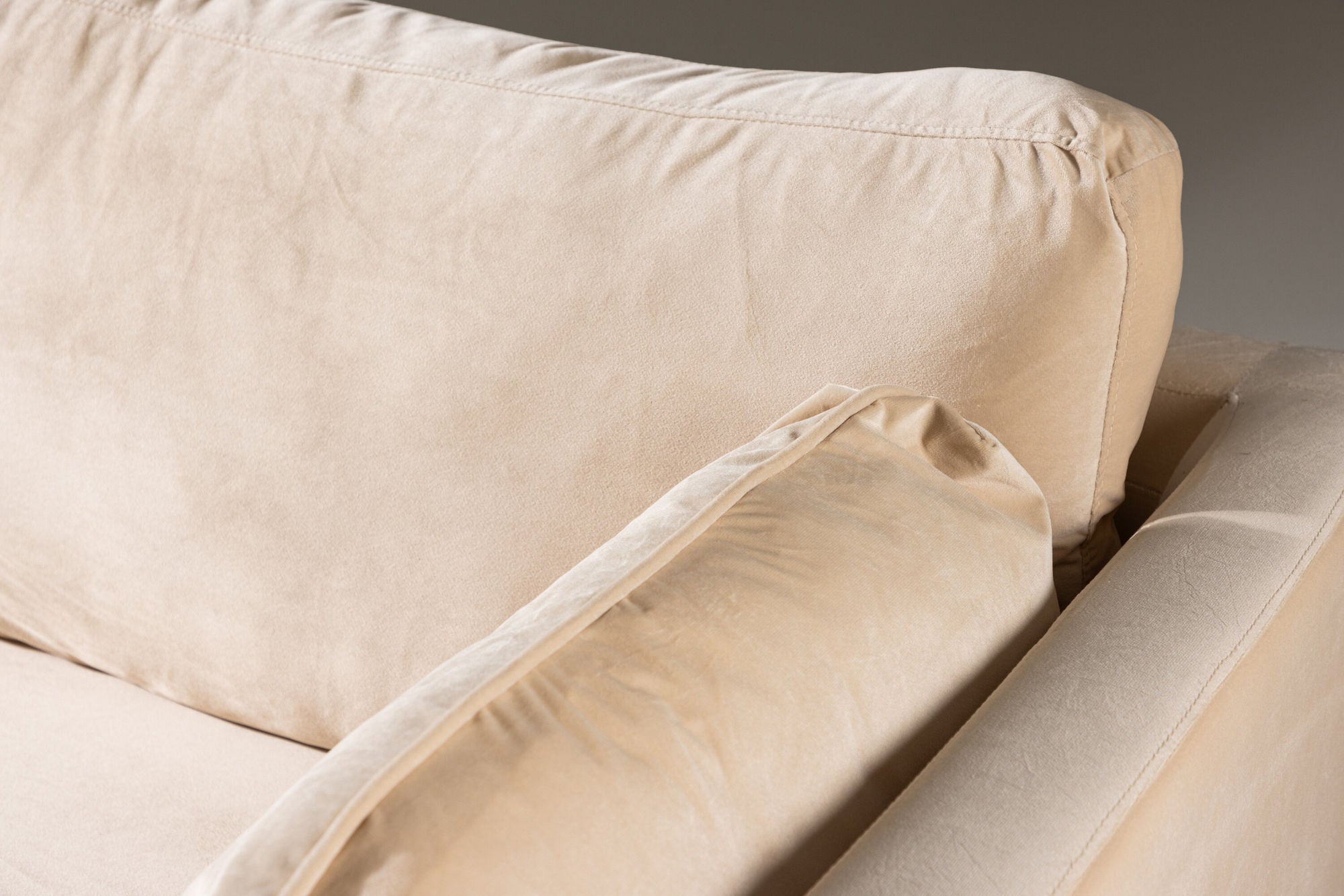 Venture Home Boom - 3 seat sofa Velvet - Creme