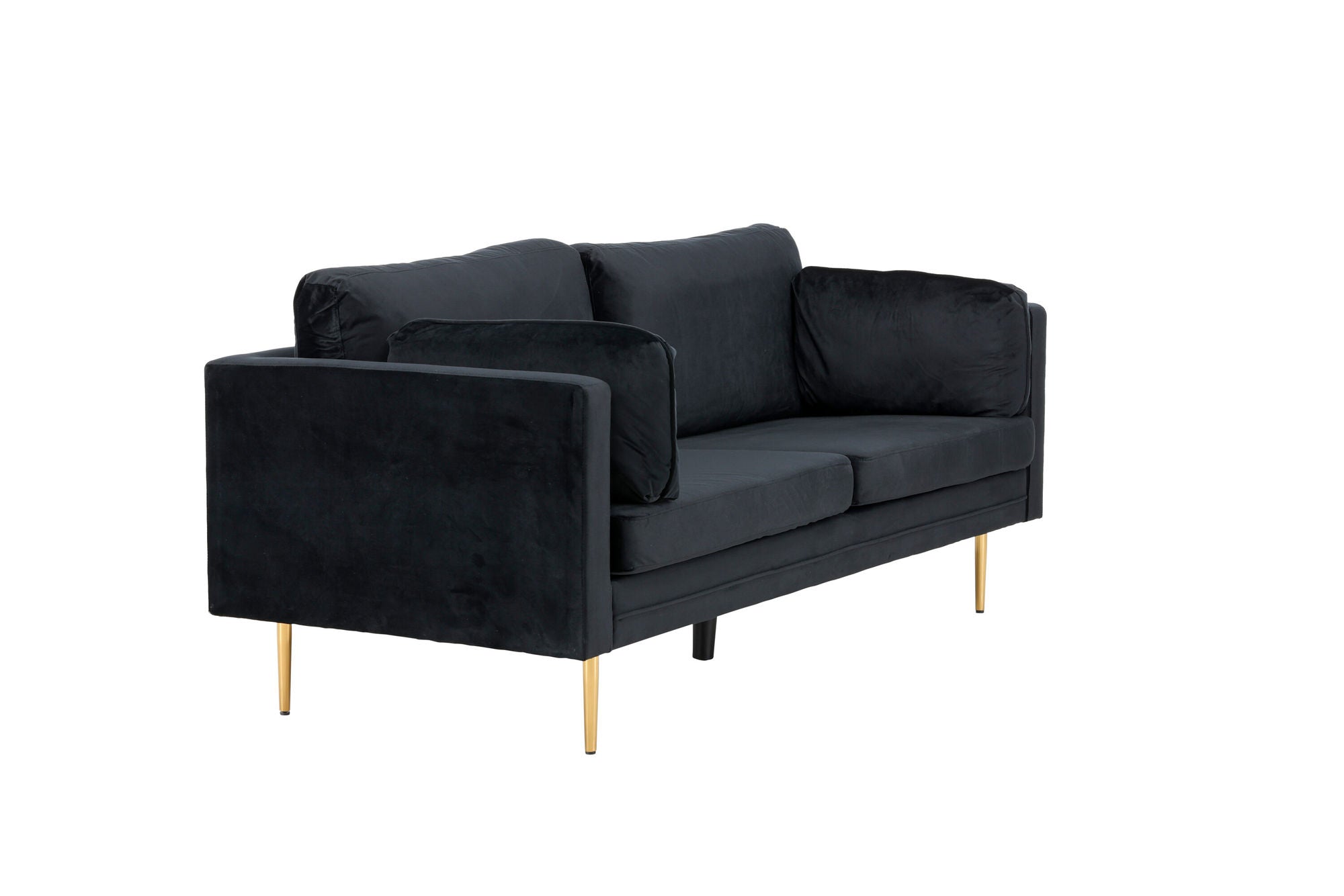 Venture Home Boom - 3 seat sofa Velvet - Black