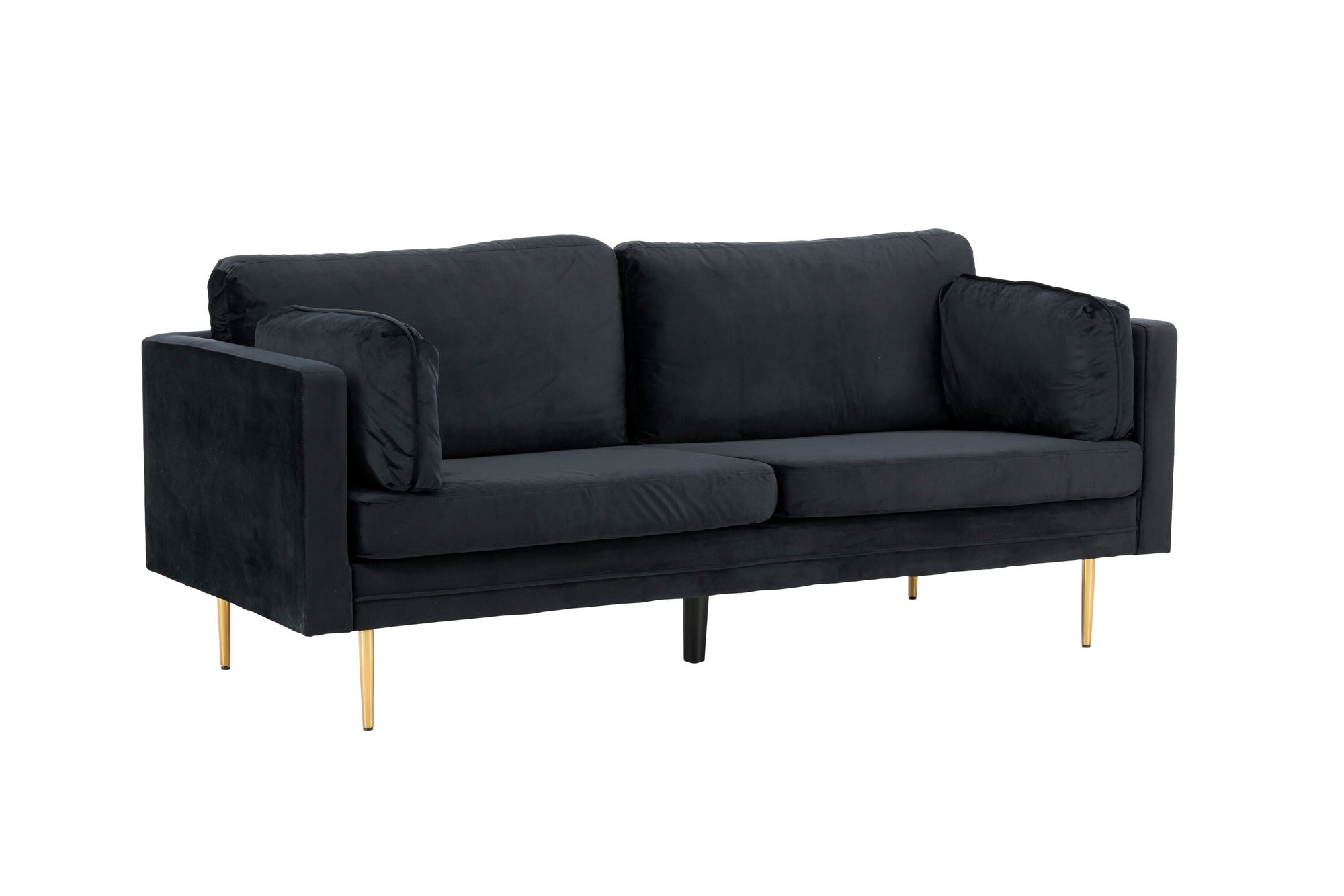 Venture Home Boom - 3 seat sofa Velvet - Black
