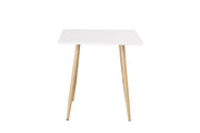 Venture Home Polar dining bord 80*80cm - White /oak-look legs