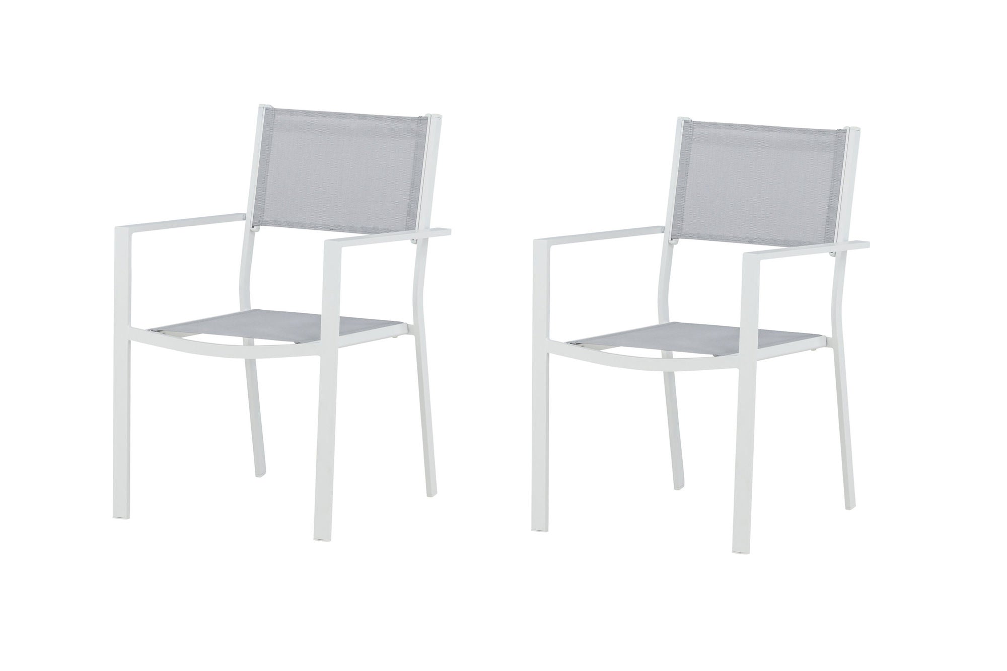 Venture Home Copacabana Stacking stol 2-pack - White/Grey