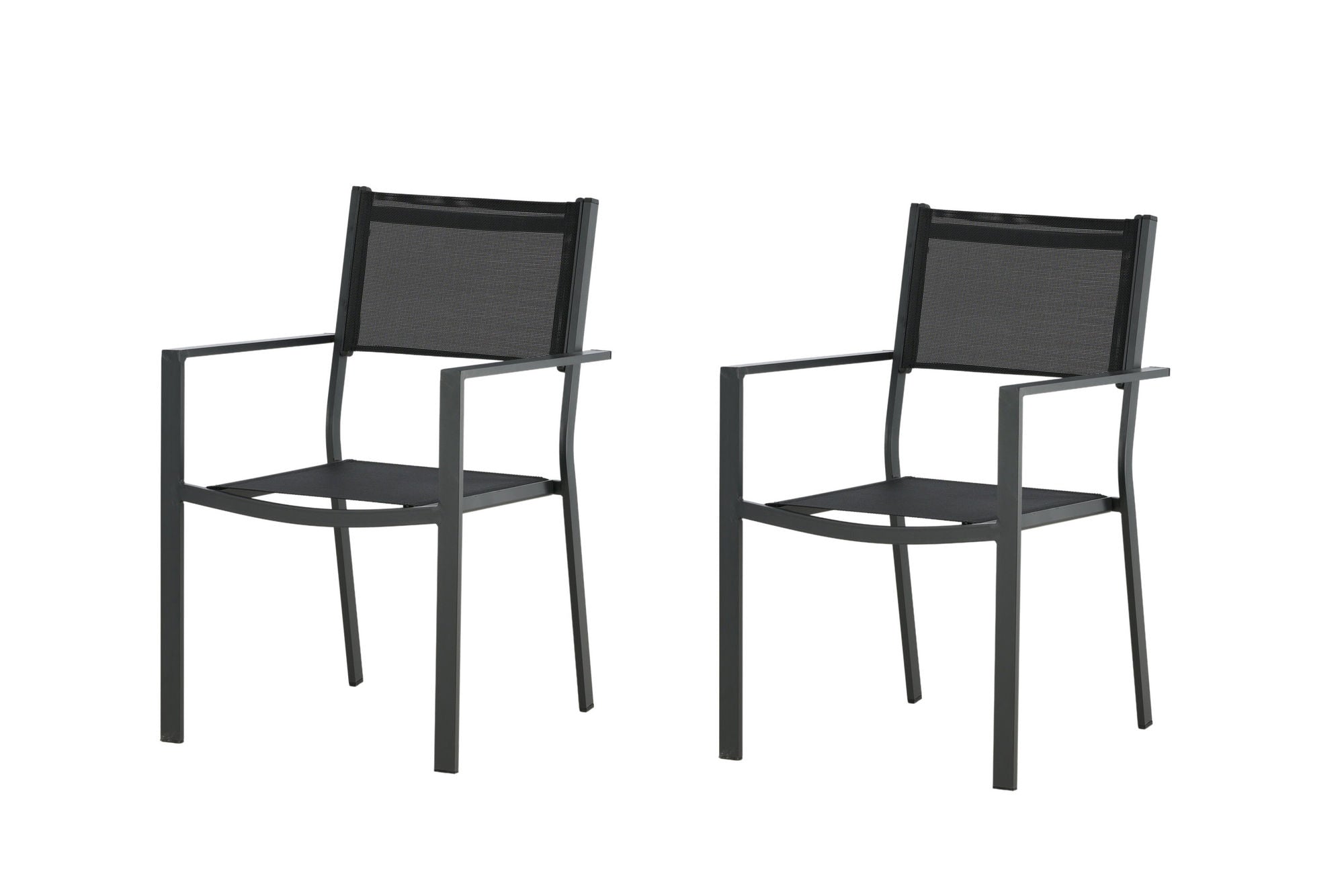 Venture Home Copacabana Stacking stol - Black/Black 2-pack - Ersätter 4231-408