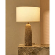 Isla travertin bordlampe