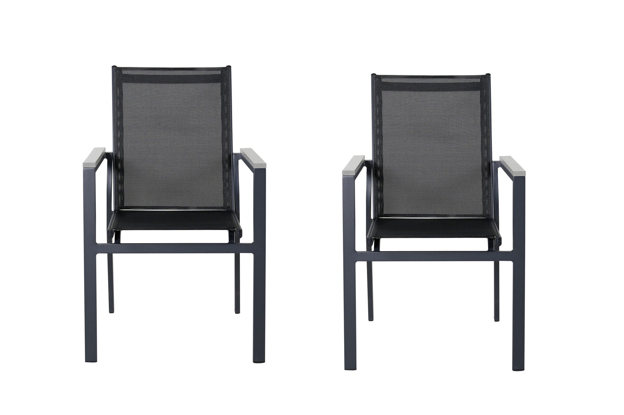 Venture Home Parma stol 2-pack - Black/Grey