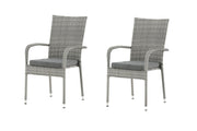Venture Home Anna stol 2-pack - Grey
