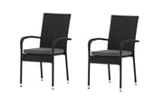 Venture Home Anna stol 2-pack - Black