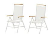 Venture Home Panama 5:pos stol 2-pack - White/Teak