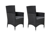 Venture Home Malin Armchair 2-pack - Black/Grey