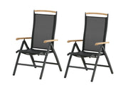 Venture Home Panama 5:pos stol 2-pack - Black/Black