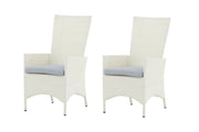 Venture Home Padova stol (Recliner) 2-pack - White/Grey