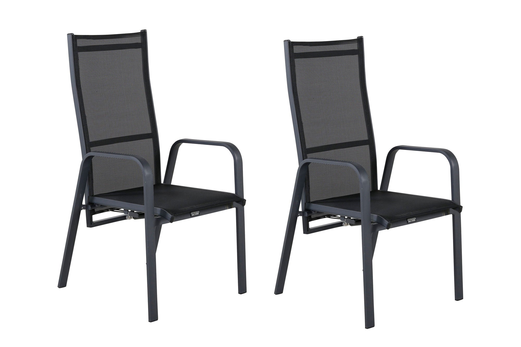 Venture Home Copacabana Recliner stol 2-pack - Black/Black