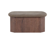 Venture Home Todd Ottoman - Mocca/ Brown