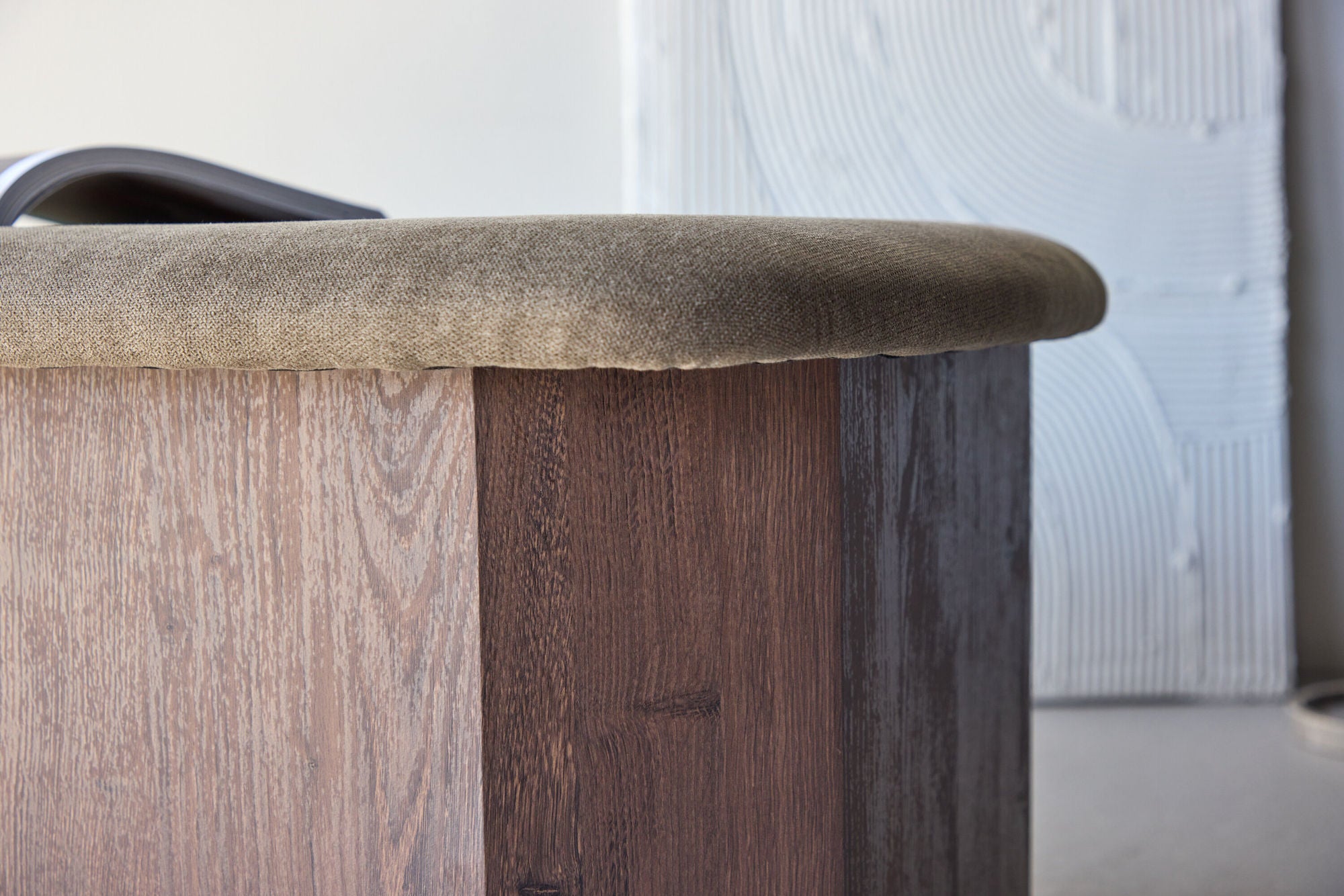 Venture Home Todd Ottoman - Mocca/ Brown