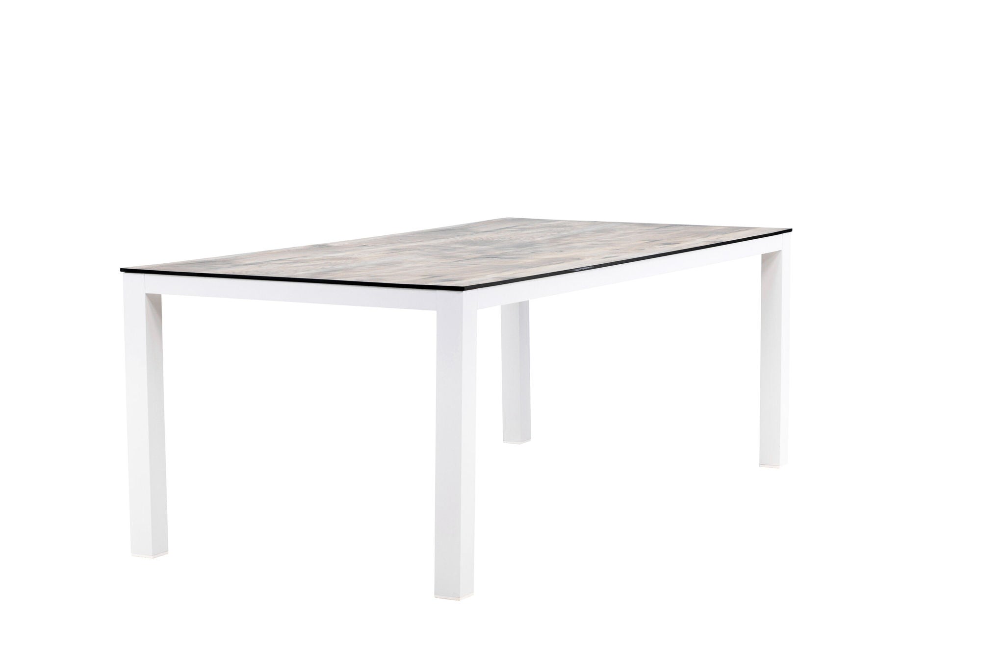 Venture Home Llama spisebord 205*100 - White Alu / Grey HPL