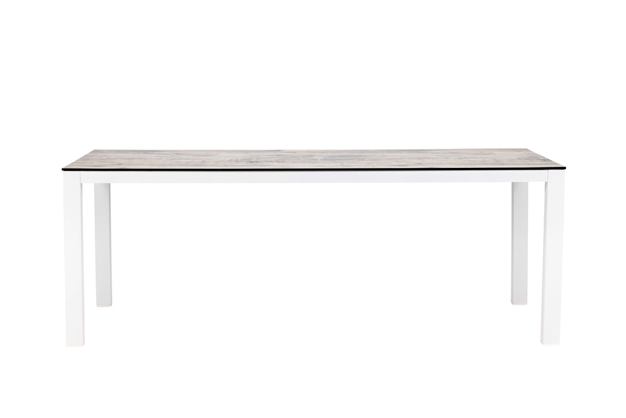Venture Home Llama spisebord 205*100 - White Alu / Grey HPL