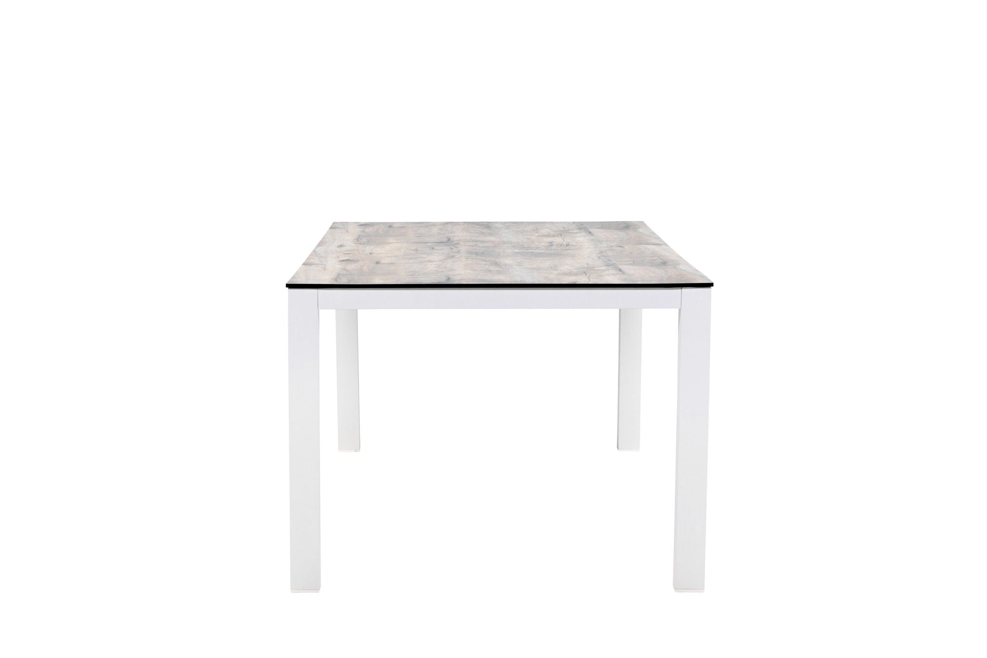 Venture Home Llama spisebord 205*100 - White Alu / Grey HPL
