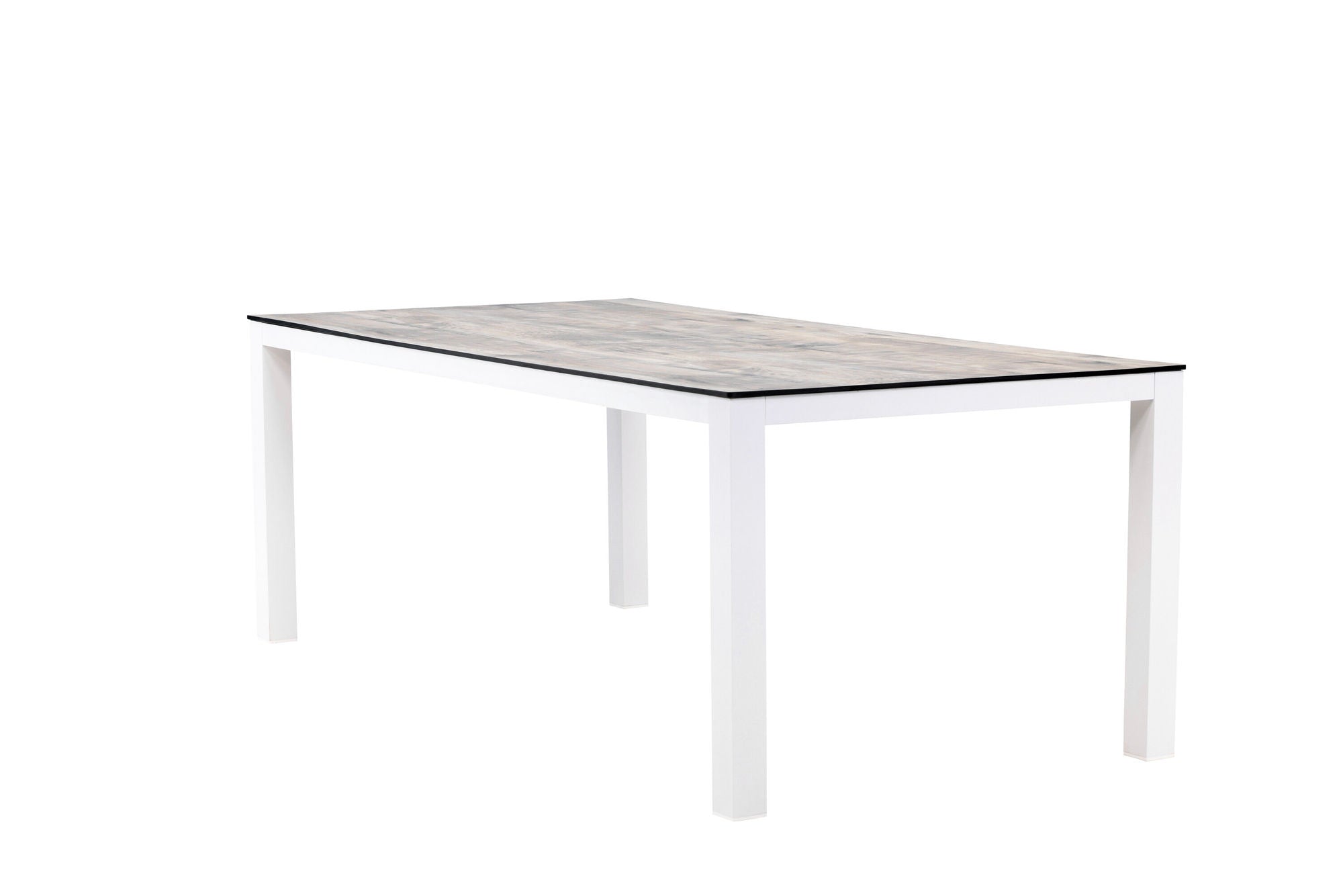 Venture Home Llama spisebord 205*100 - White Alu / Grey HPL