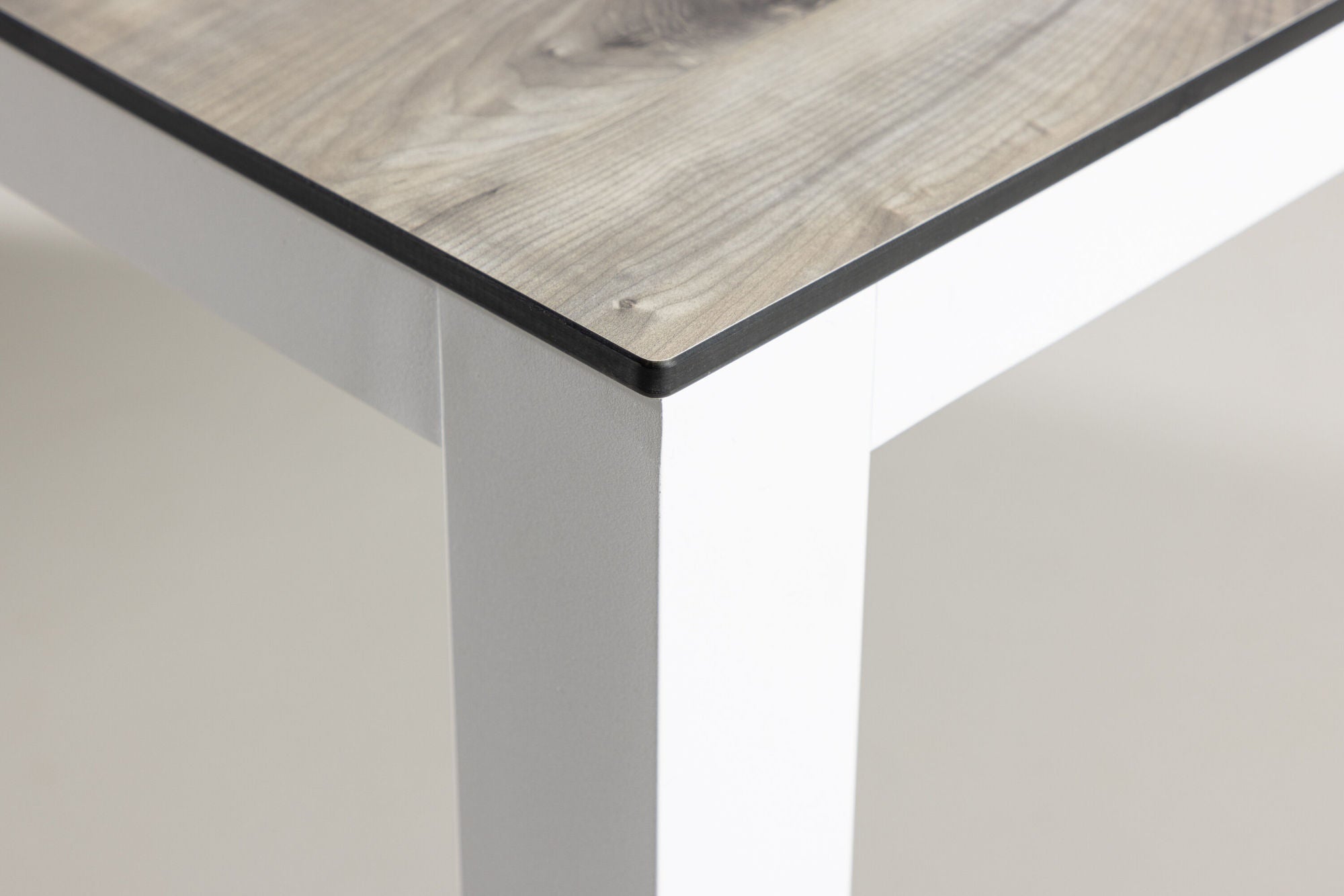 Venture Home Llama spisebord 205*100 - White Alu / Grey HPL