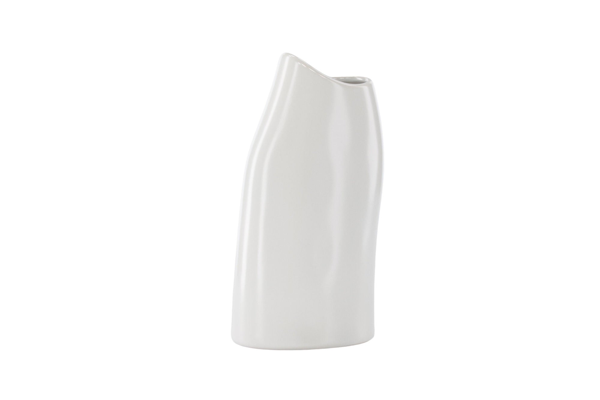 Venture Home Ernst Vase - White - 12*9*23Hcm