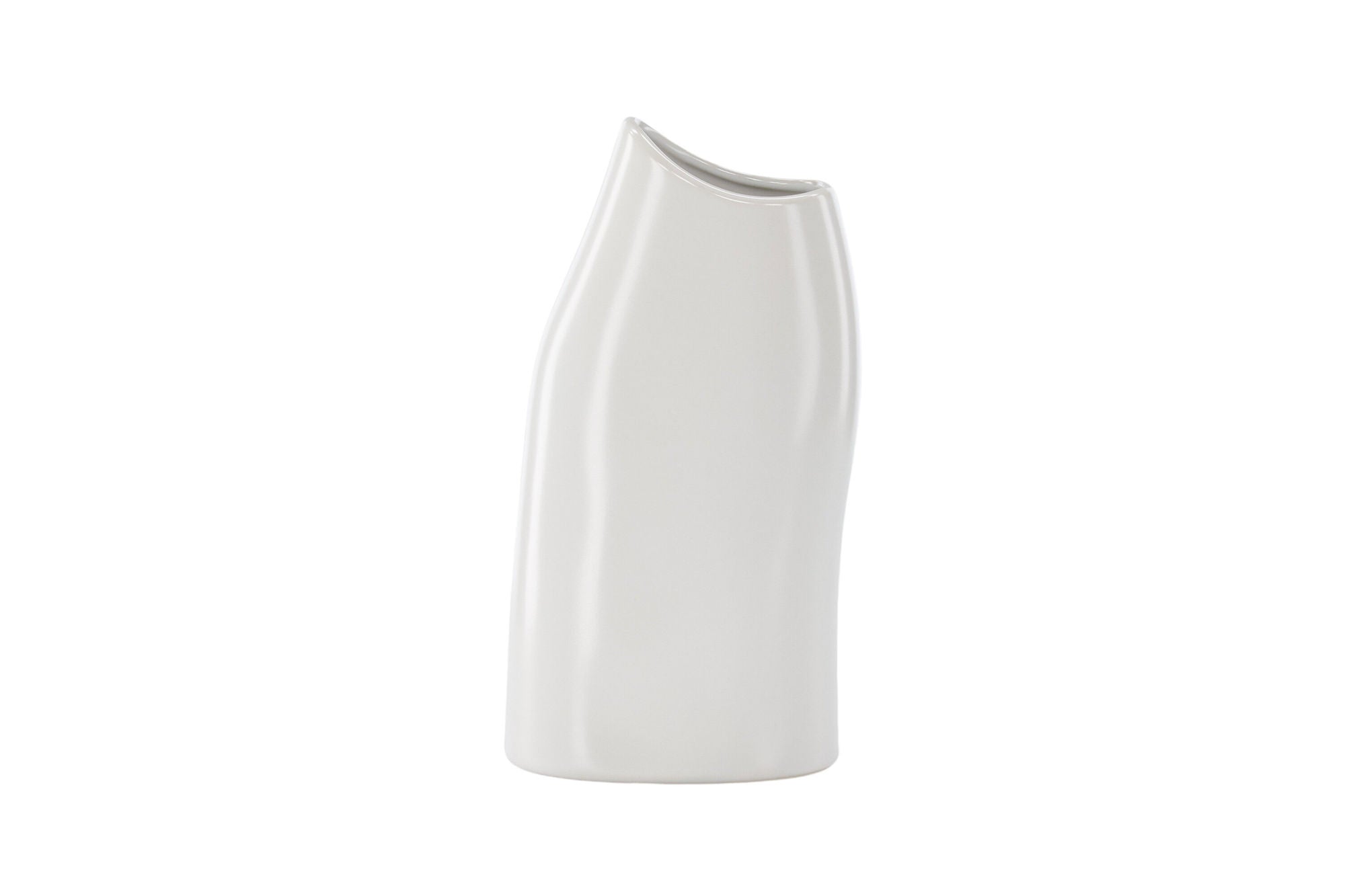 Venture Home Ernst Vase - White - 12*9*23Hcm