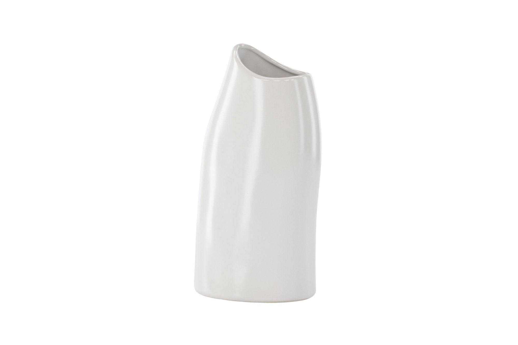 Venture Home Ernst Vase - White - 12*9*23Hcm