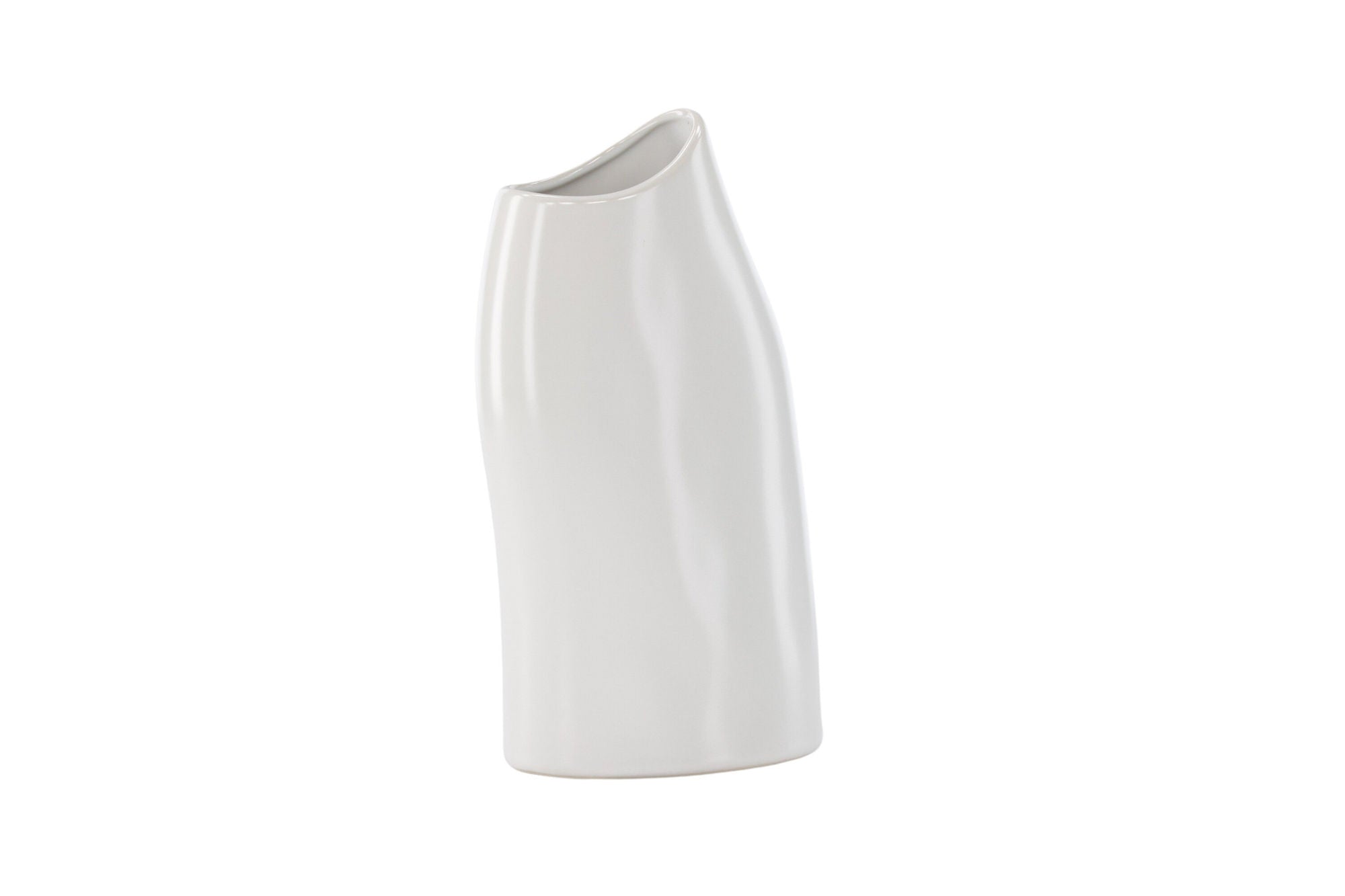 Venture Home Ernst Vase - White - 12*9*23Hcm